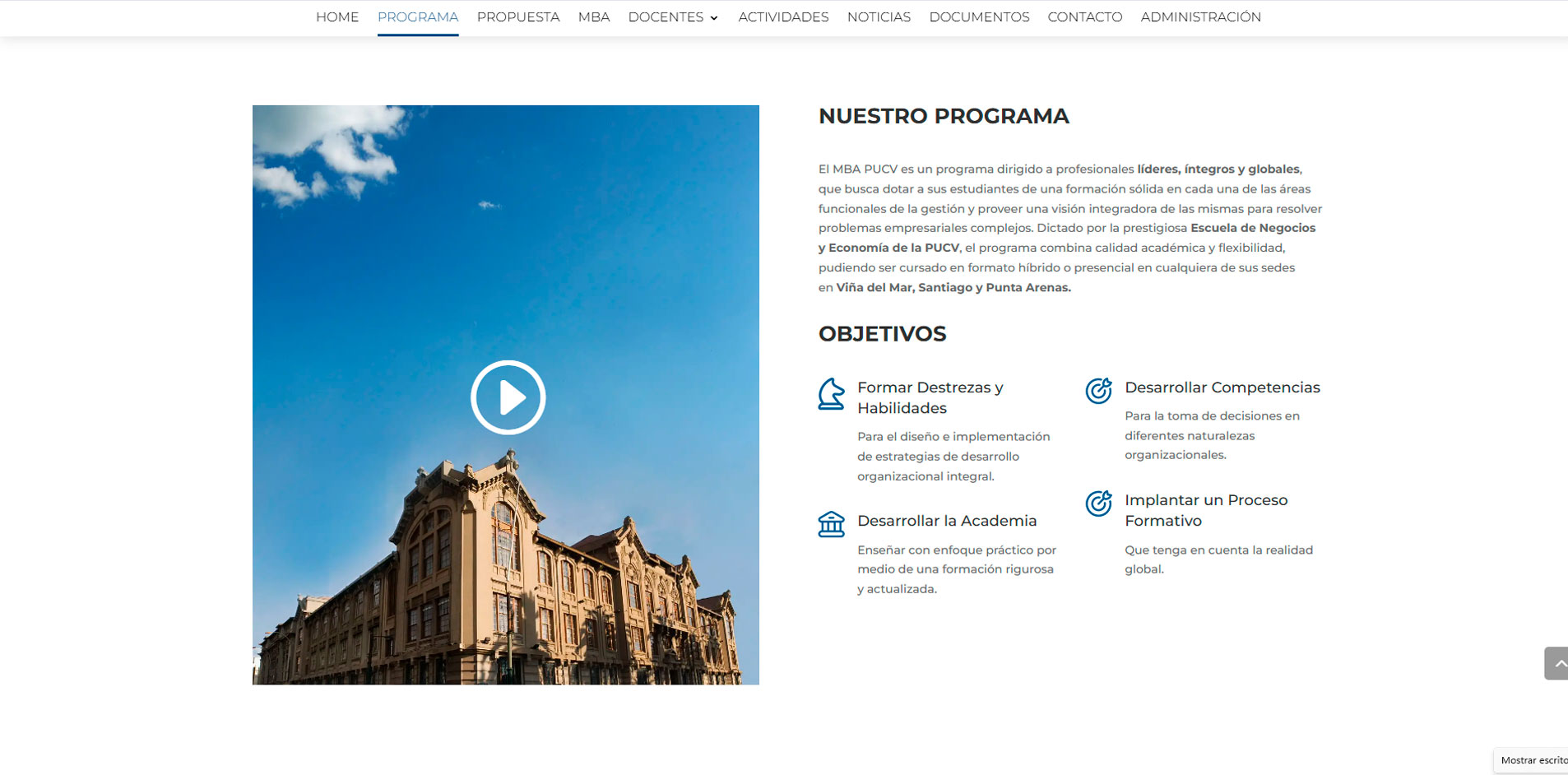 Cómo rediseñamos y migramos el sitio web del MBA PUCV: Detrás de escena técnico con Divi 5 y optimización avanzada 2 Versatilweb | Diseño de Páginas Web y Posicionamiento en Google Resultados en velocidad, arquitectura y posicionamiento
