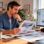Empresario evaluando una propuesta de estrategia SEO para su empresa